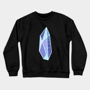 Neon Vaporwave Geometric Crystal Synthwave Style Wireframe Gem Crewneck Sweatshirt